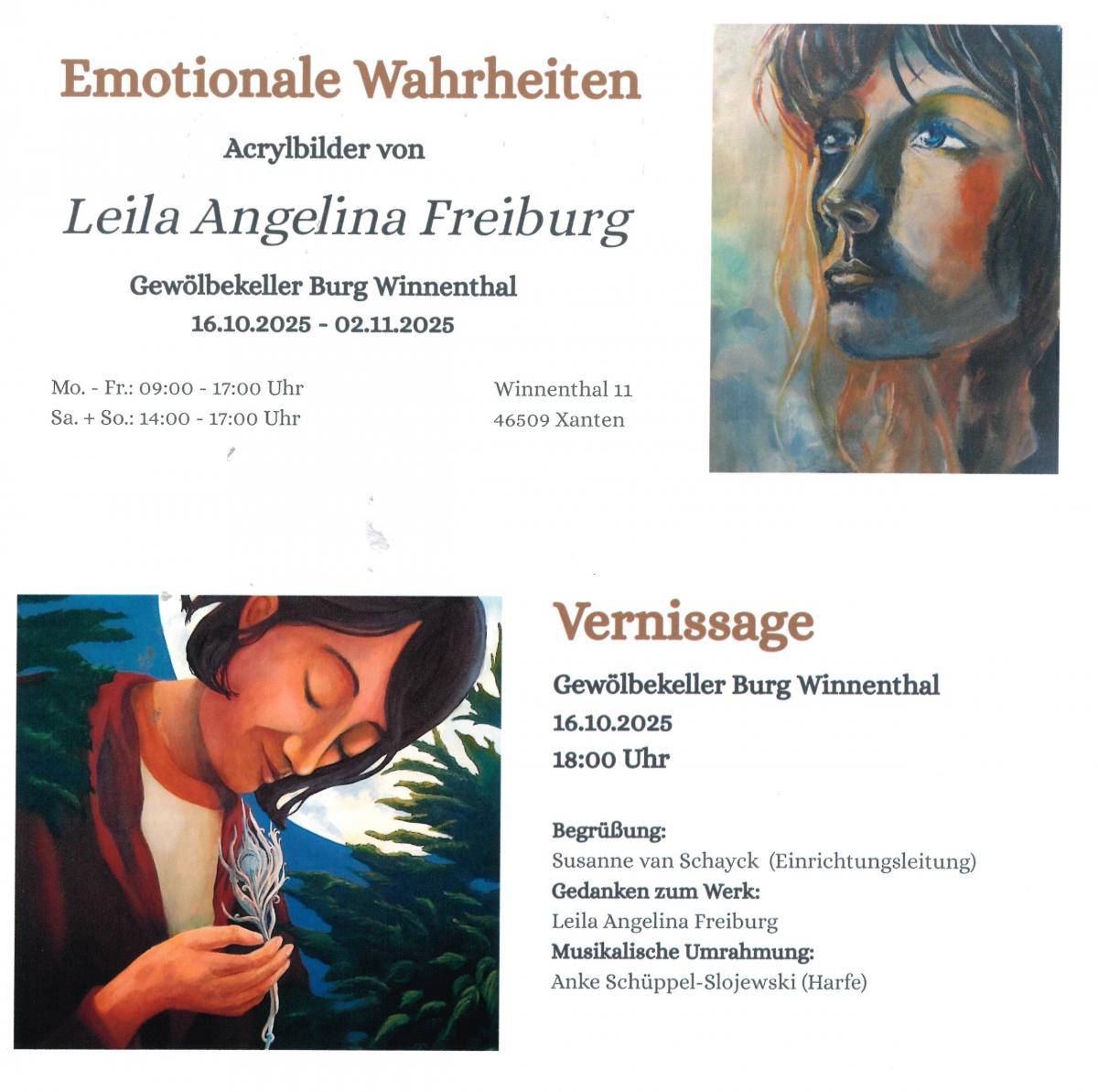 Leila Angelina Freiburg - Emotionale Wahrheiten Burg Winnenthal
